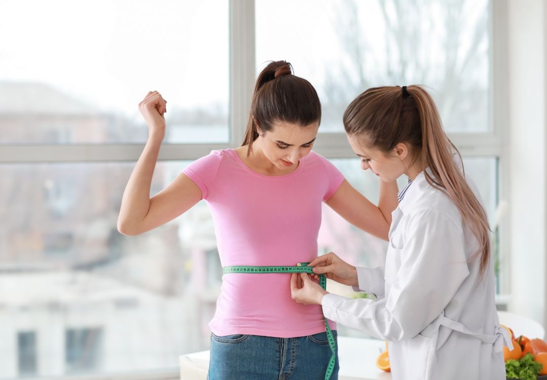 Provider celebrating a patient's measurable progress
